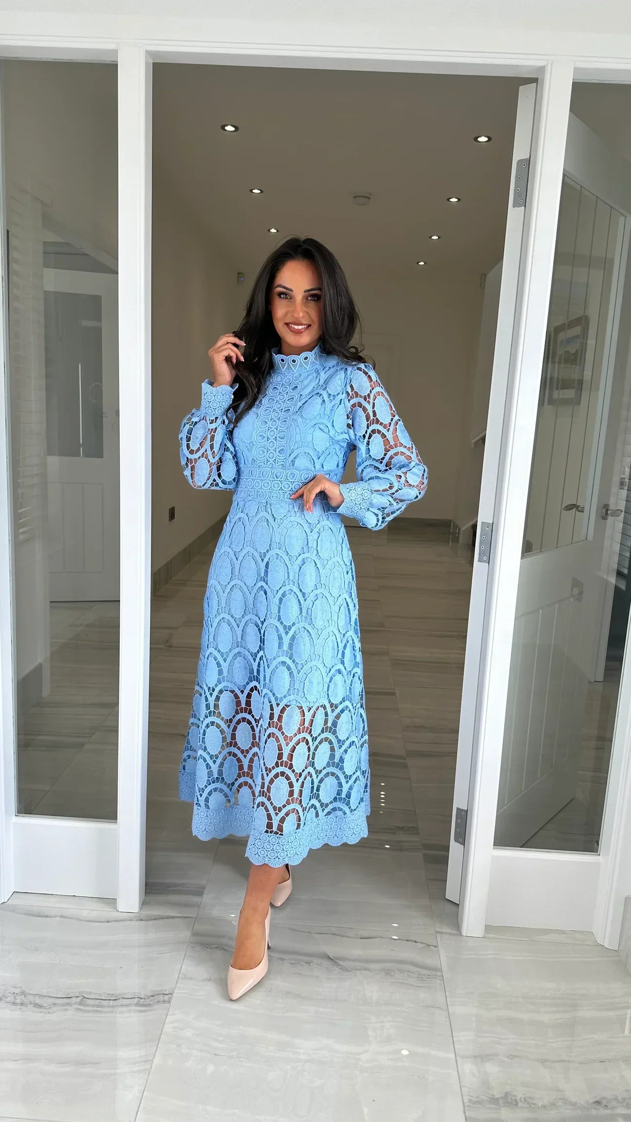Romantic Elegance Midi Dress