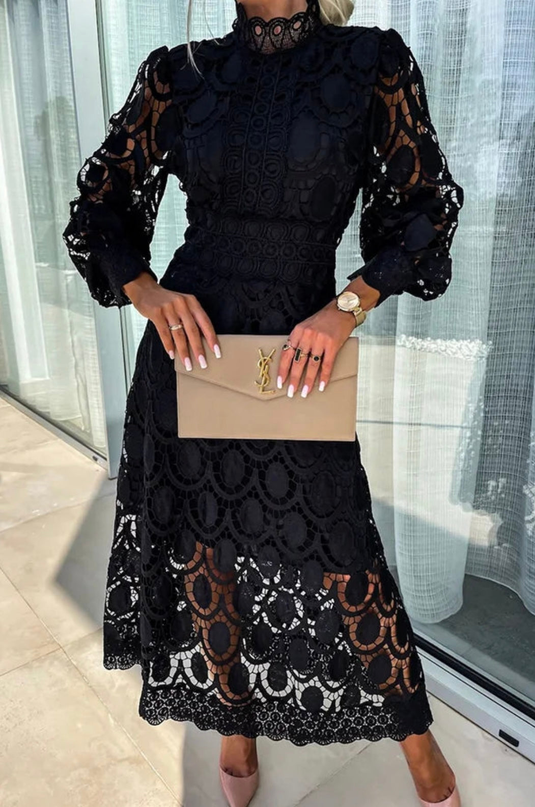 Romantic Elegance Midi Dress