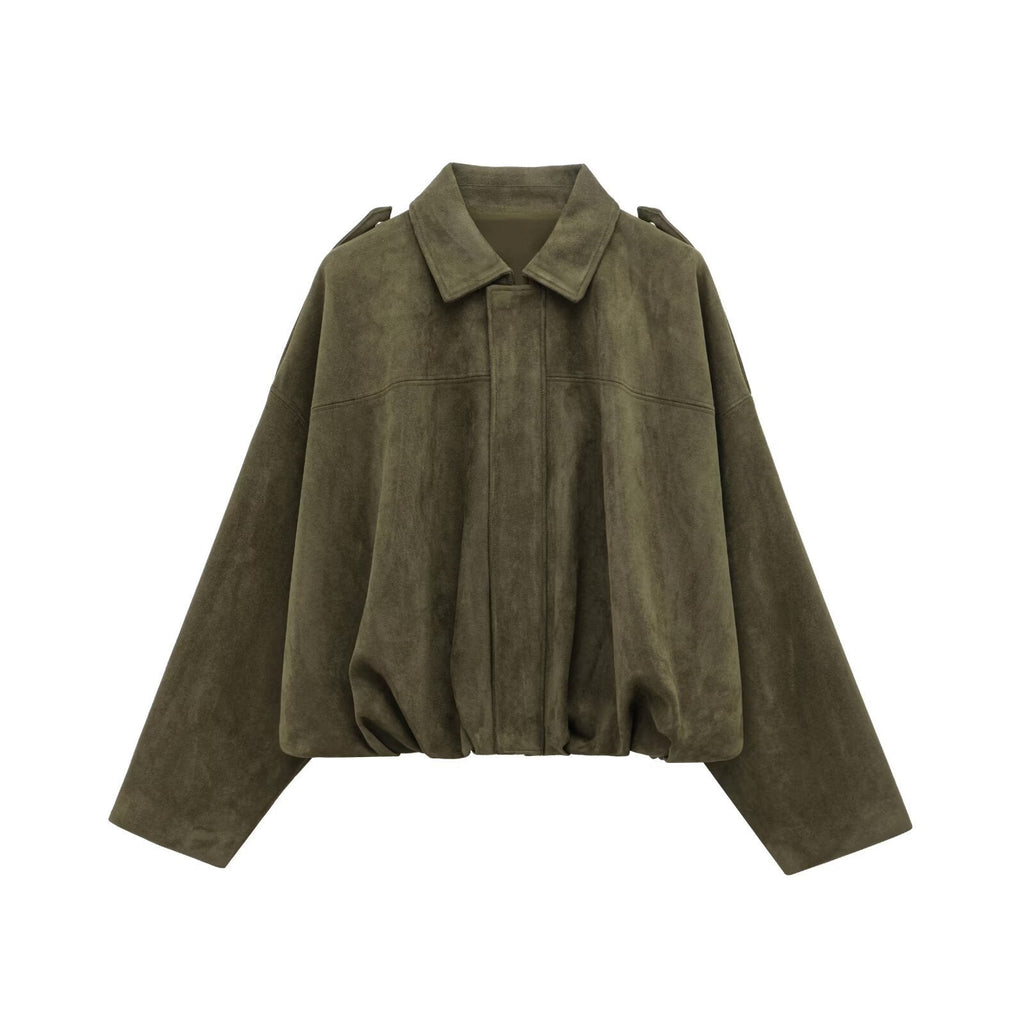 Suede Bomber Jacket