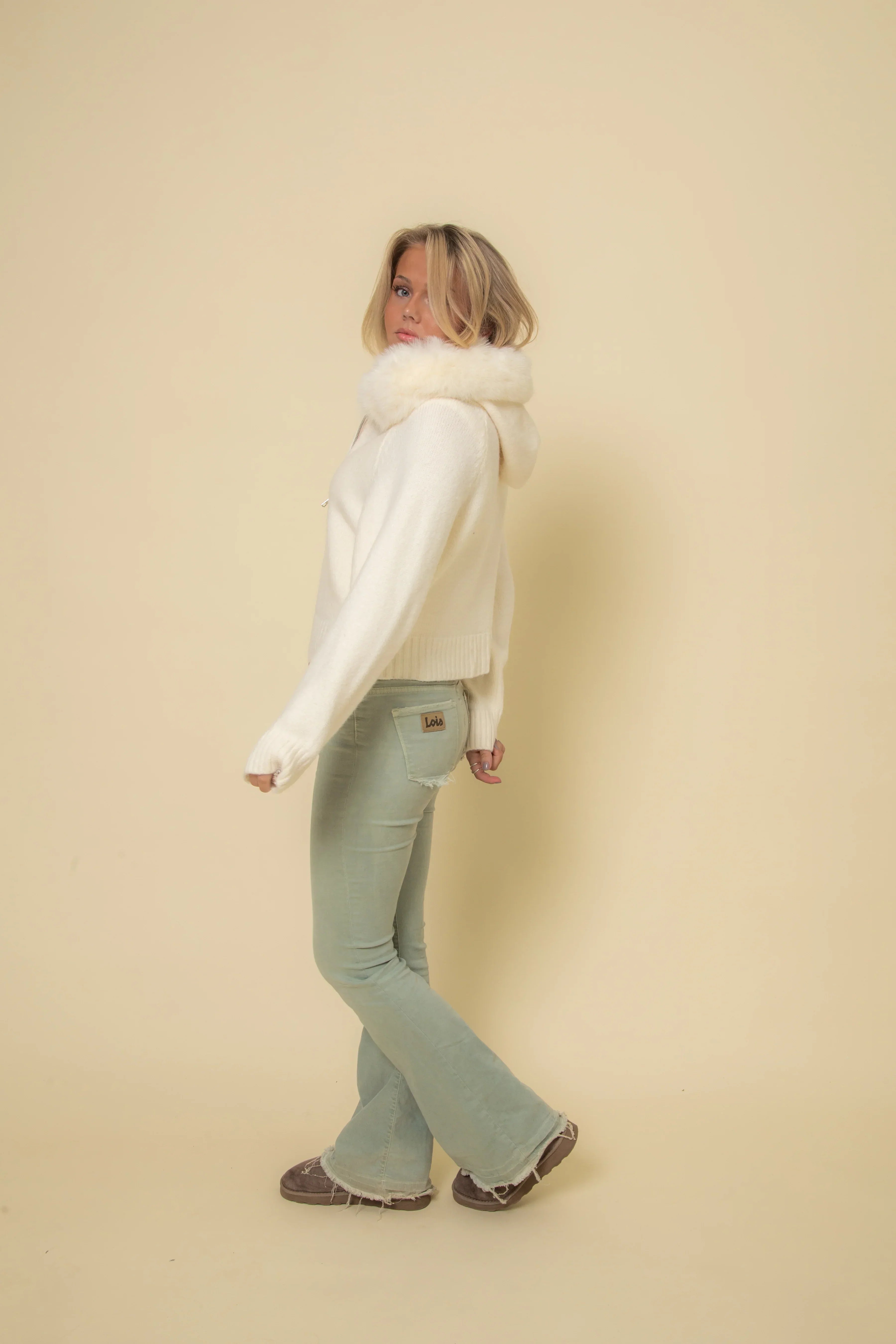 Faux Fur Sweater
