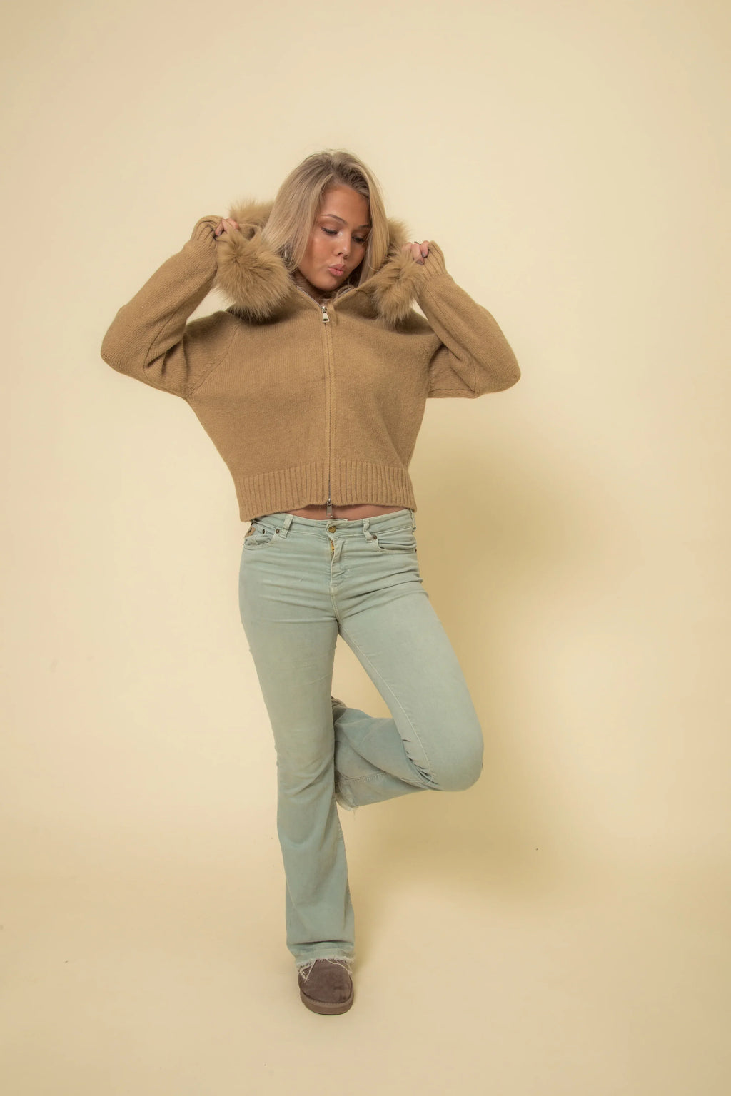 Faux Fur Sweater