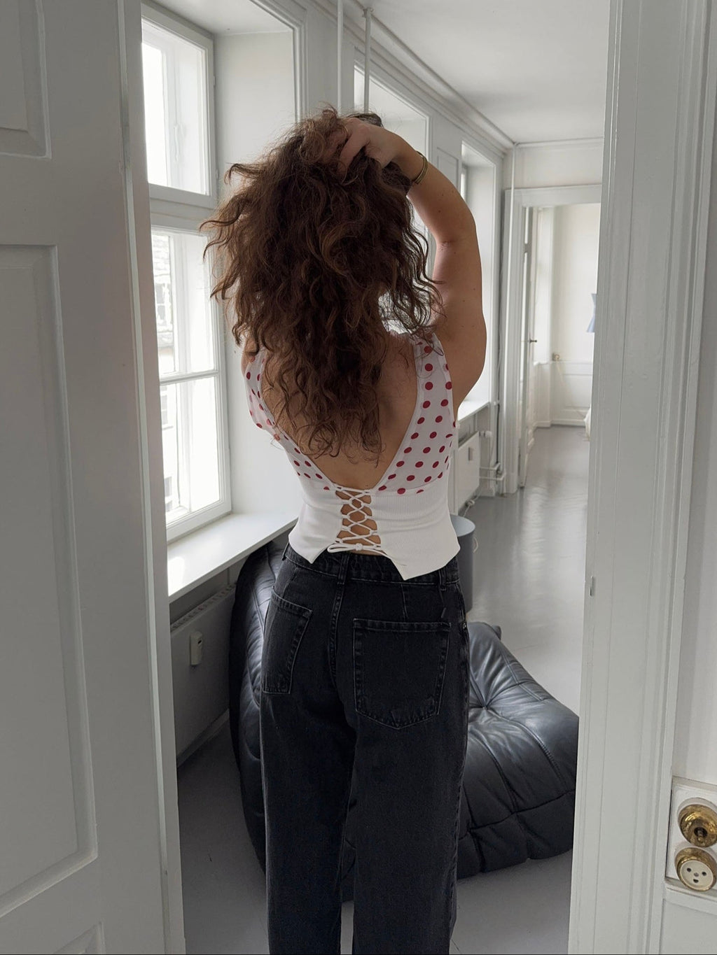 Kimmie Dotted Top